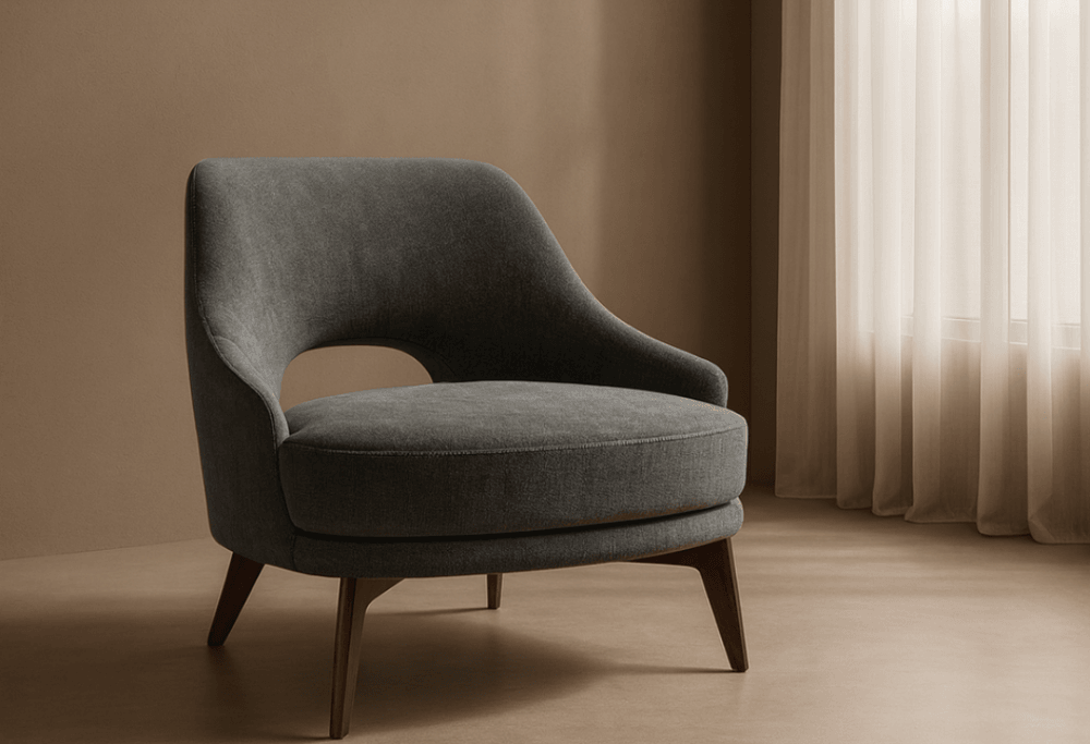 Verna Steel Lounge Chair by Tommy Franks