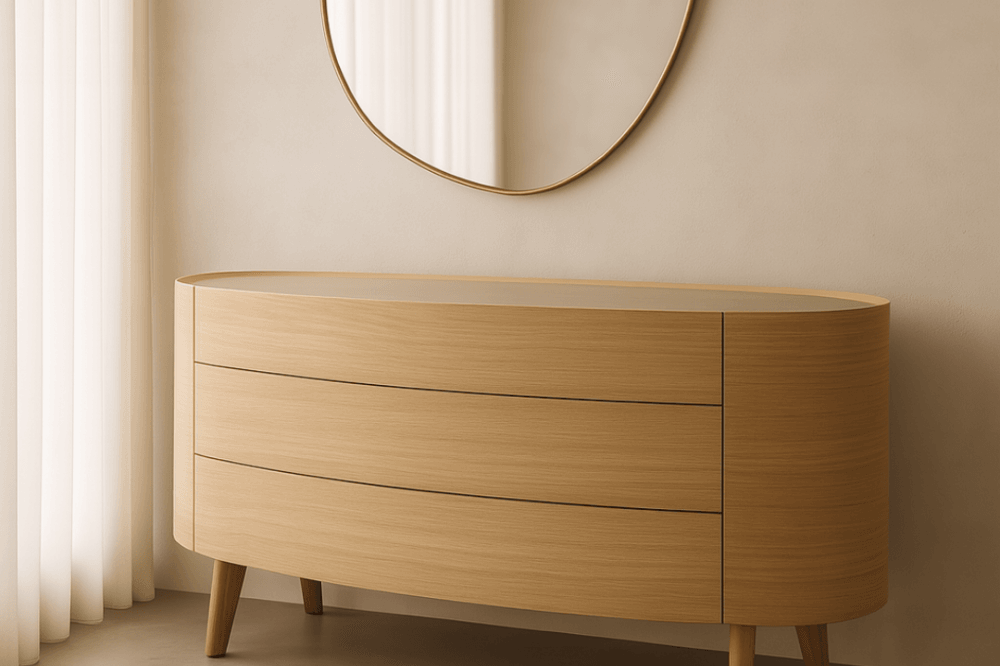 Weston Chest Of Drawers Ash & Oak Wood 3 Drawer by Tommy Franks