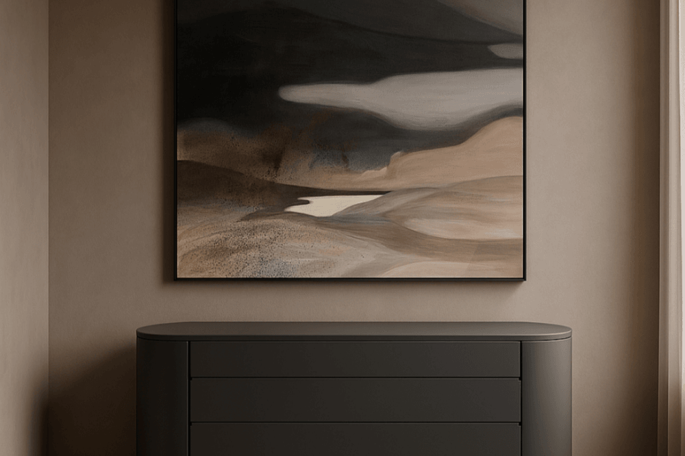 Sims Matte Dark Grey Chest of Drawers by Tommy Franks