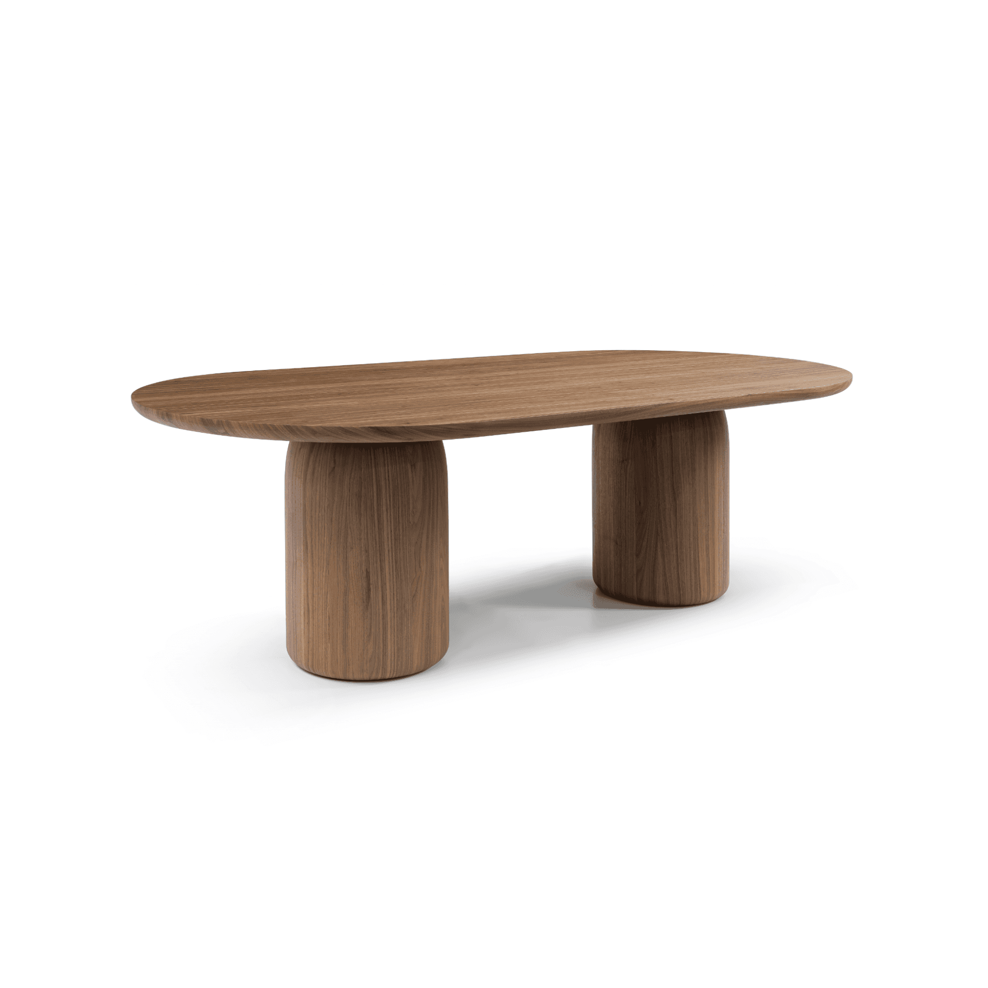 Basilca Walnut Wood Dining Table by Tommy Franks