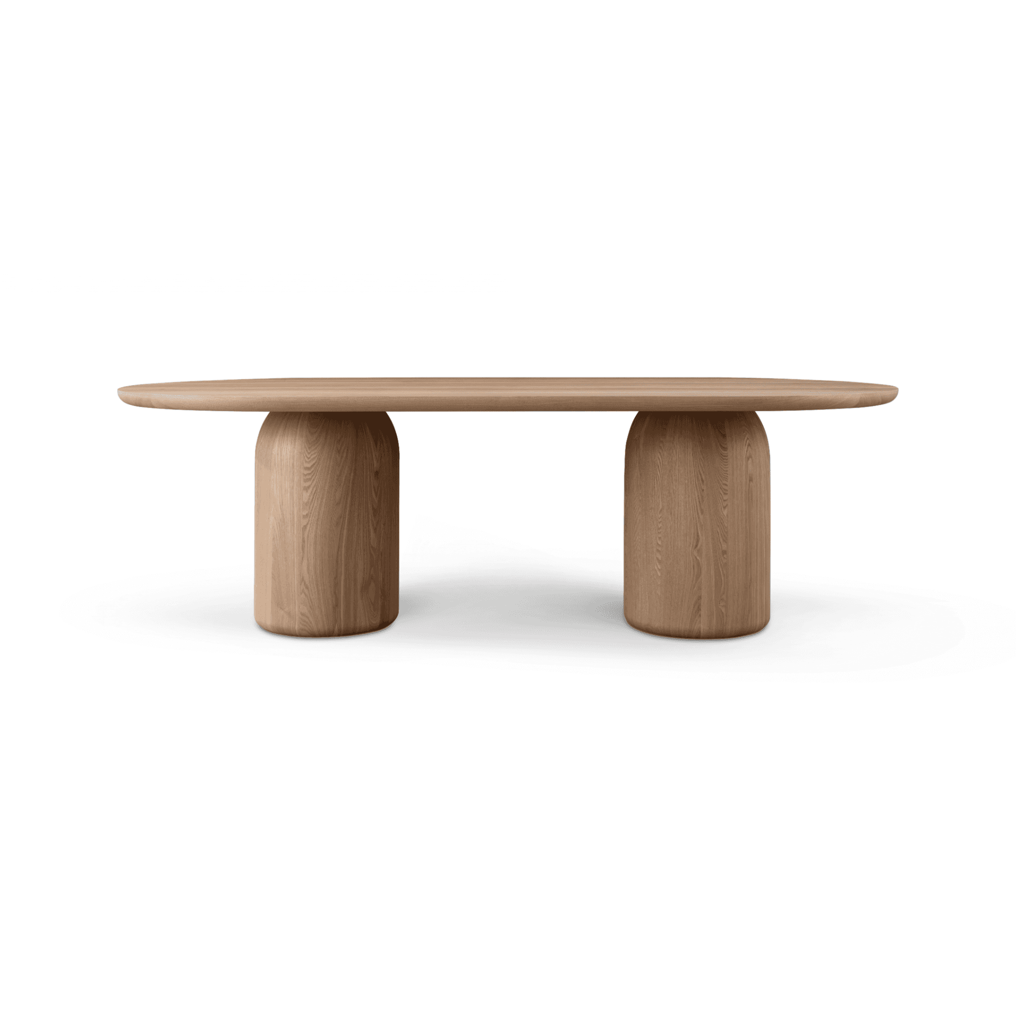 Basilca Ash Oak Wood 240cm Dining Table by Tommy Franks