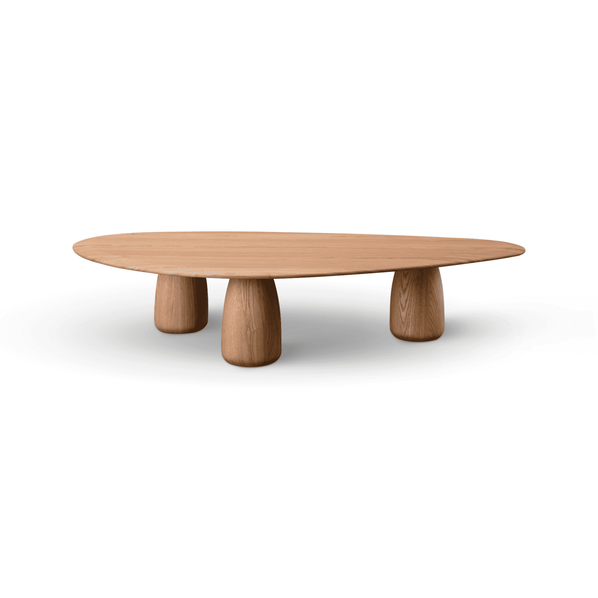 Basilca Ash Oak Wood Coffee Table by Tommy Franks