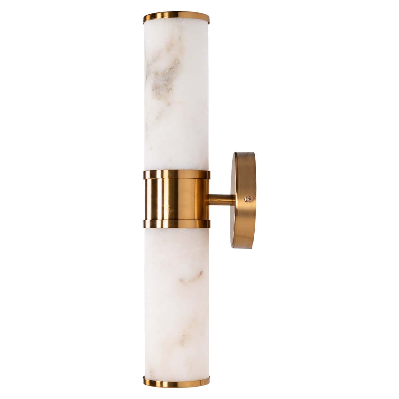 Charlize Gold Wall Light with Faux Marble Shade by Richmond Interiors