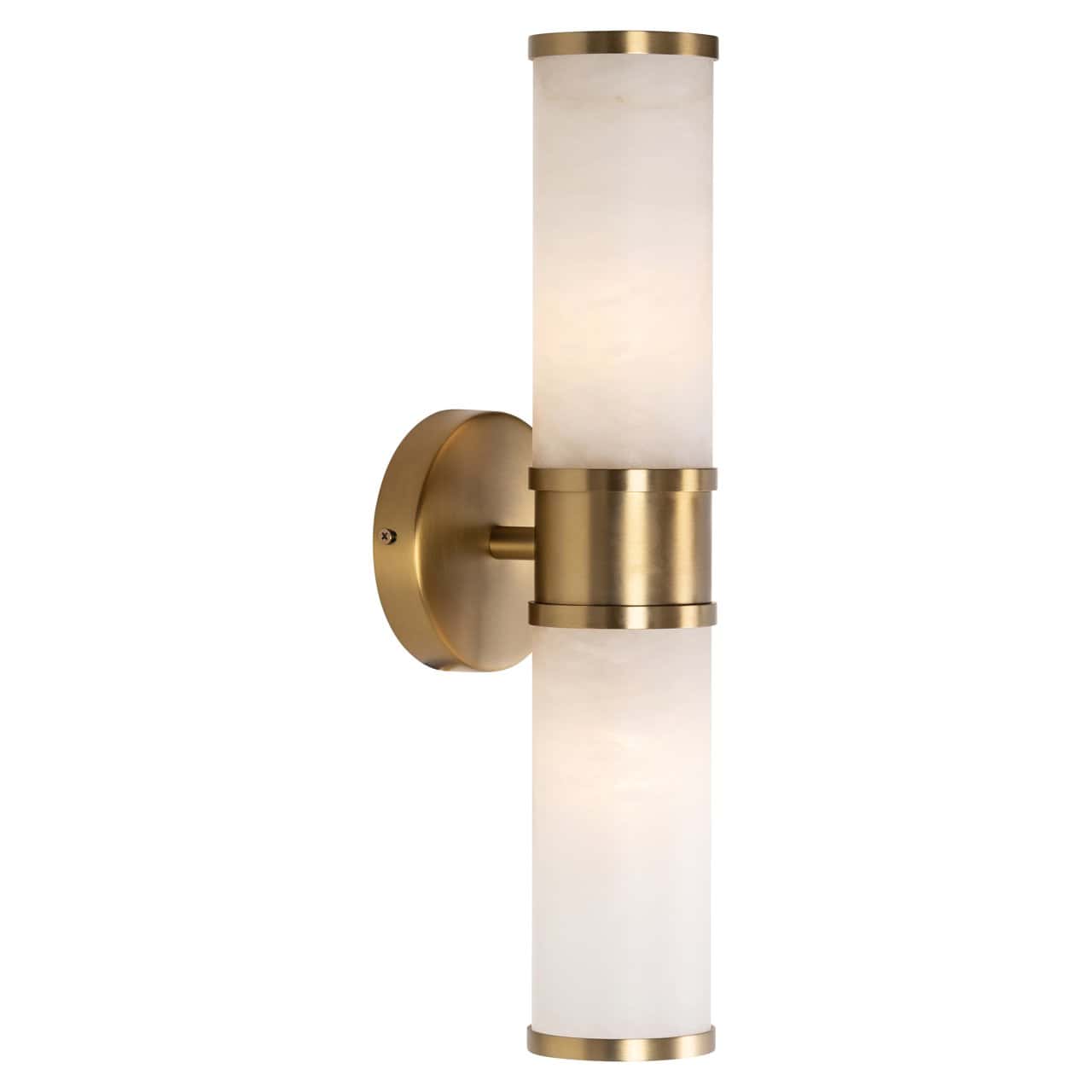 Charlize Gold Wall Light with Faux Marble Shade by Richmond Interiors