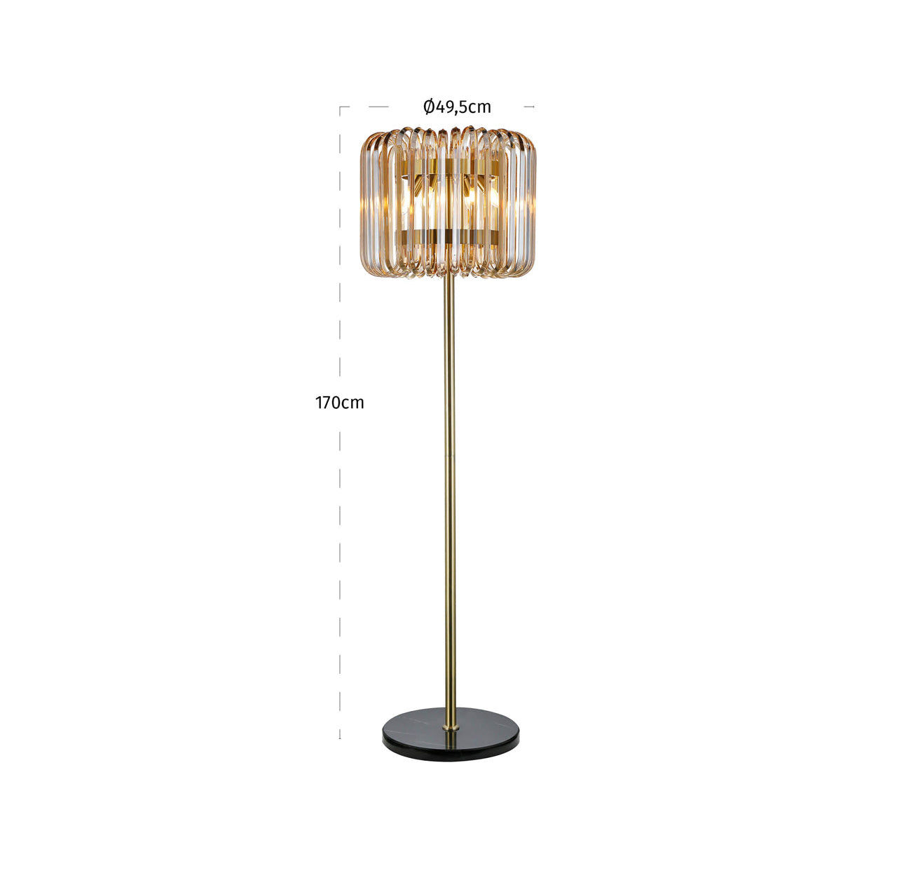 Floor lamp Channa bronze by Richmond Interiors
