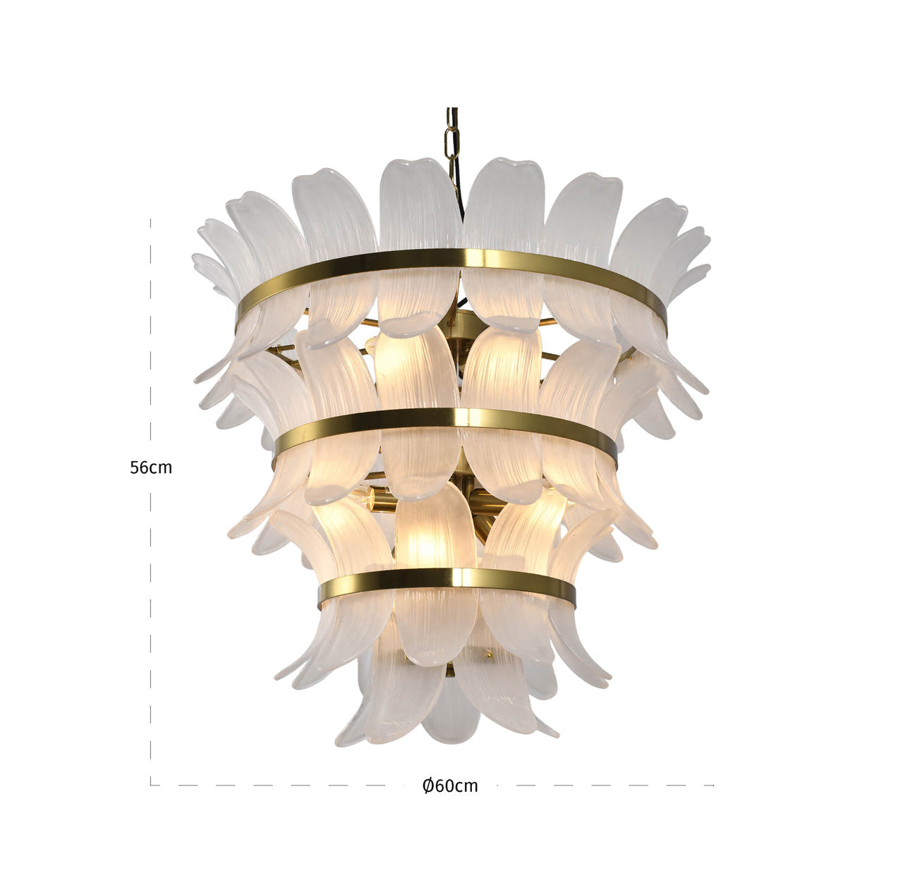 Ameline Antique Brass Chandelier by Richmond Interiors
