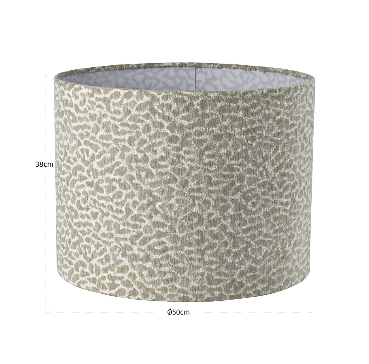 Lampshade Zena beige leopard 50Ø by Richmond Interiors