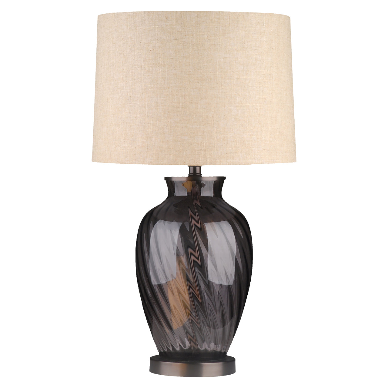 Rowan Smoke Glass Table Lamp by Richmond Interiors