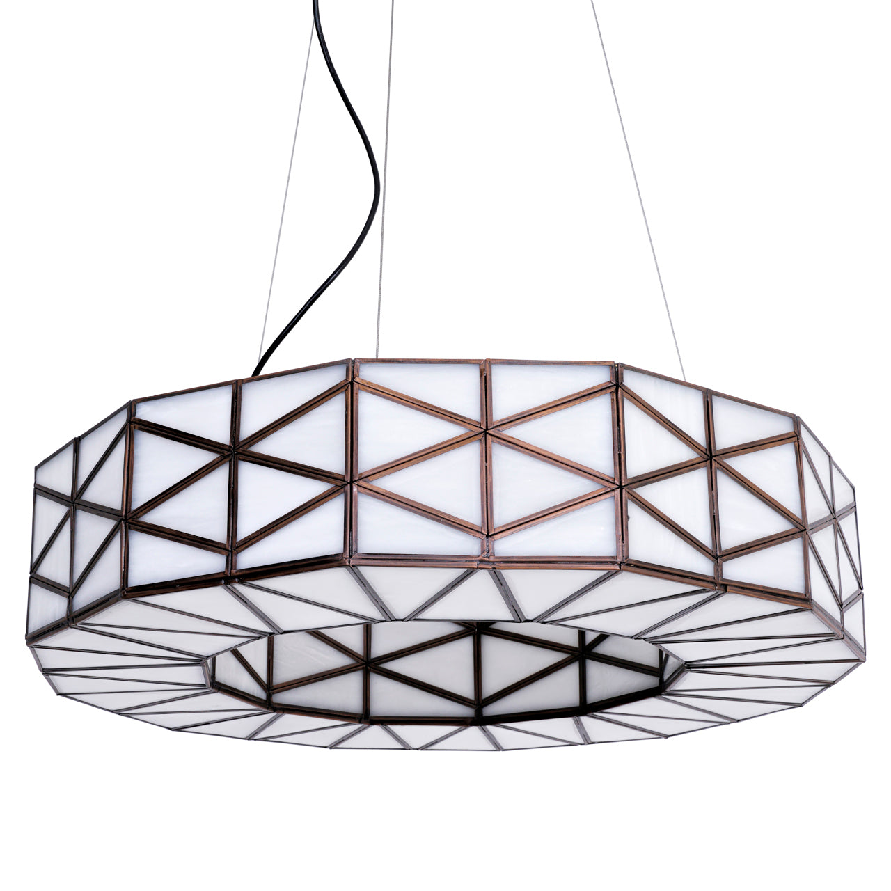 Solaria Copper Art Deco Chandelier by Richmond Interiors