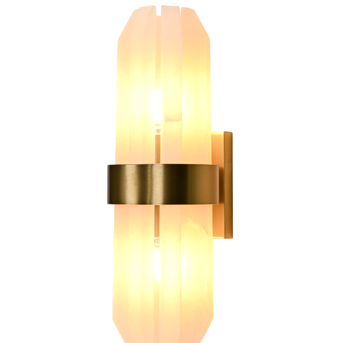 Salerno Gold & Alabaster Wall Light by Luxe Collection