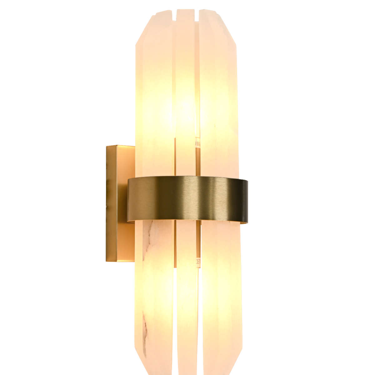 Salerno Gold & Alabaster Wall Light by Luxe Collection