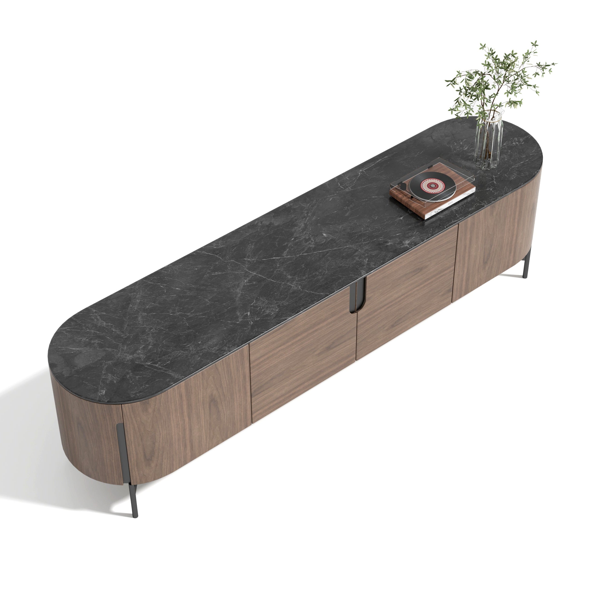 Darcy Walnut & Grey TV Unit by Tommy Franks