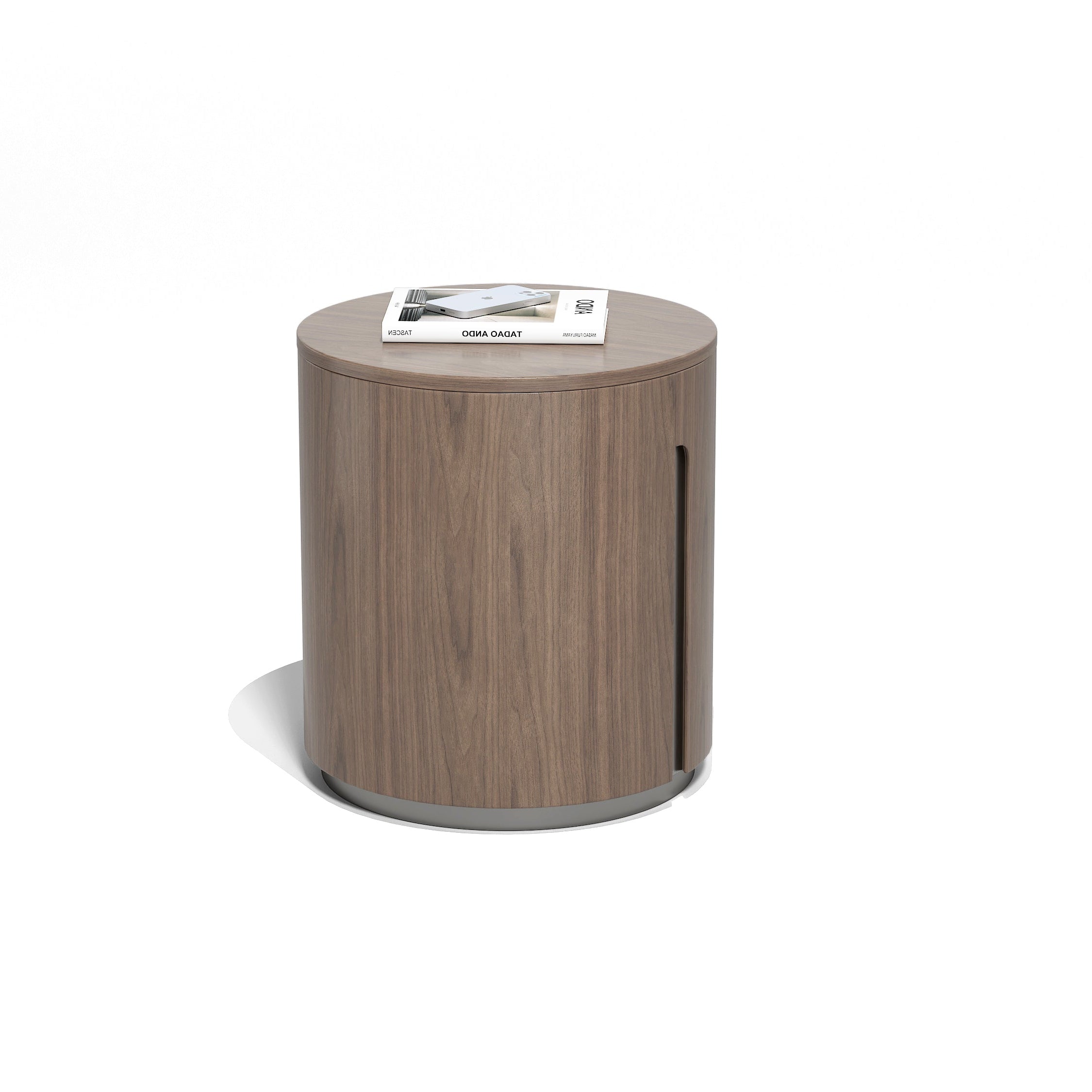 Darcy Walnut Side Table by Tommy Franks