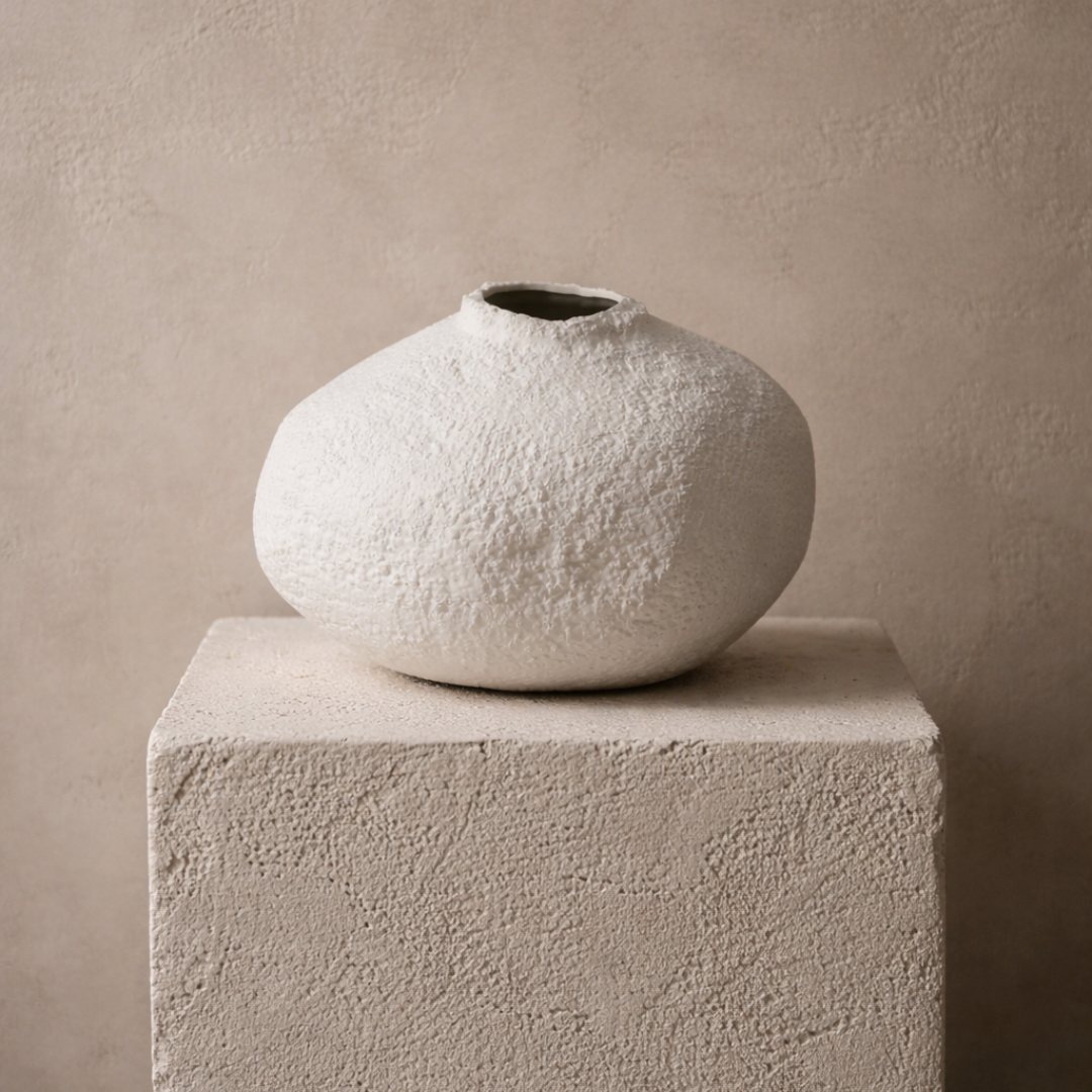 Hedron III Ceramic Pot by Tommy Franks
