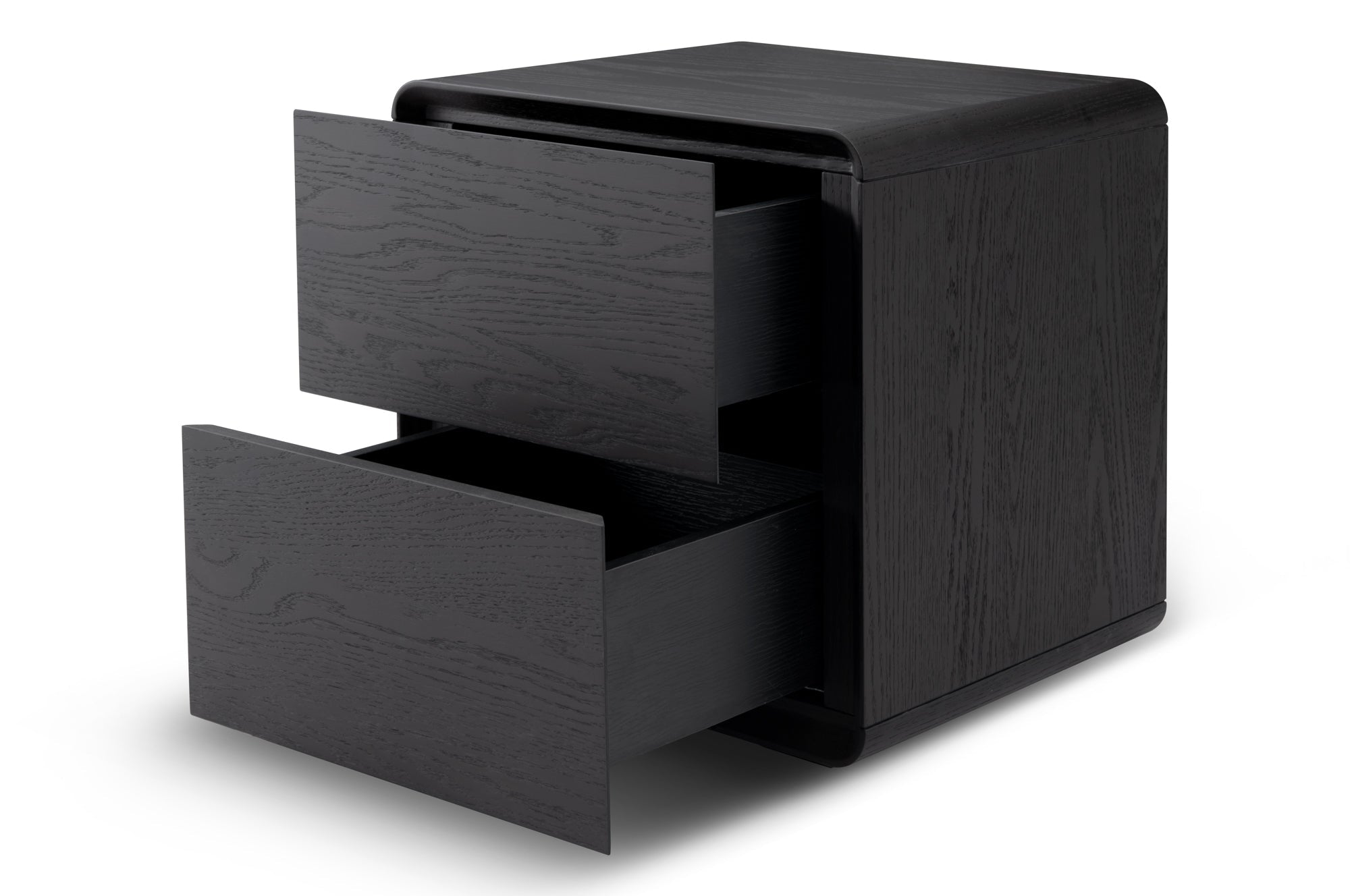 Kota Smoke Oak Bedside Table by Tommy Franks