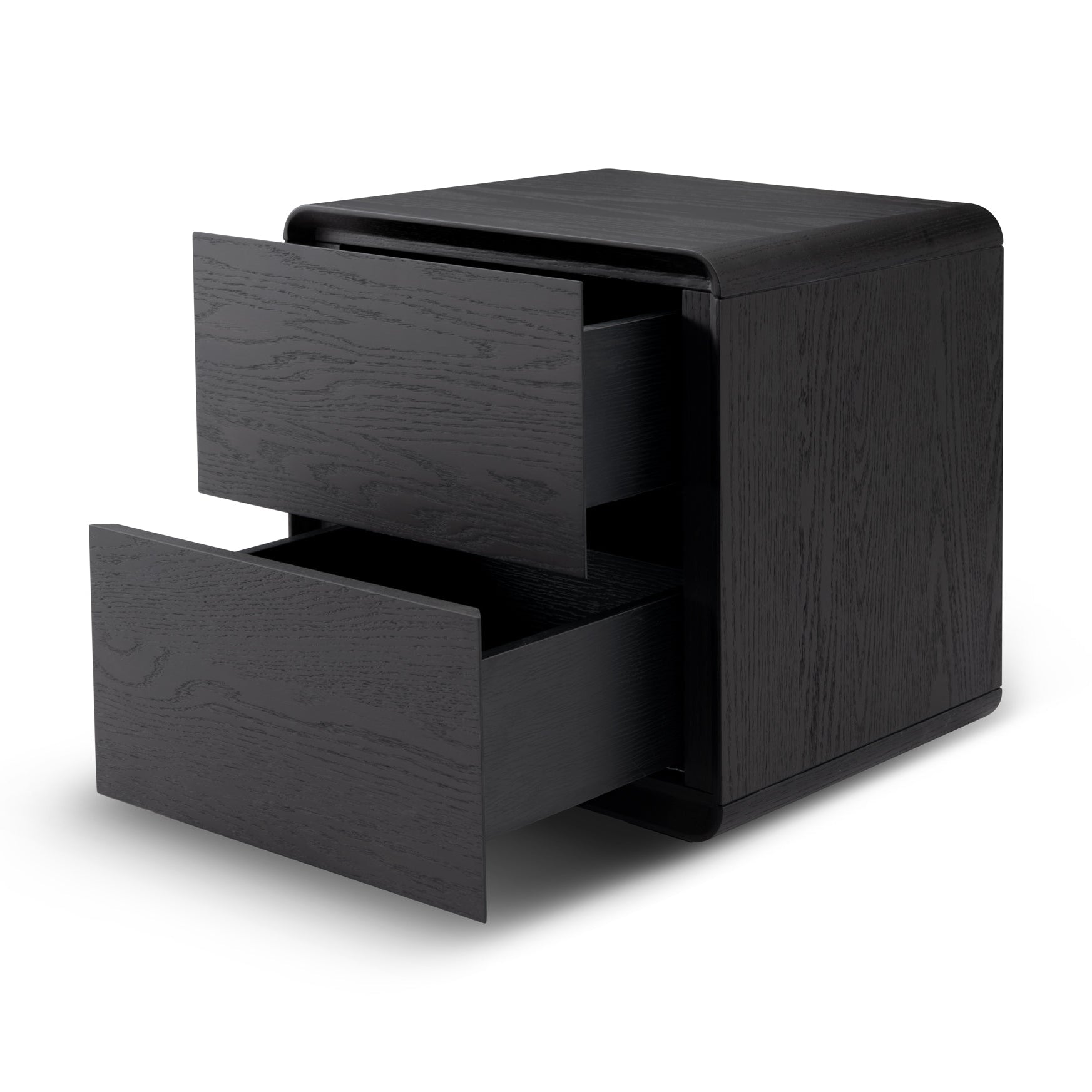 Kota Smoke Oak Bedside Table by Tommy Franks