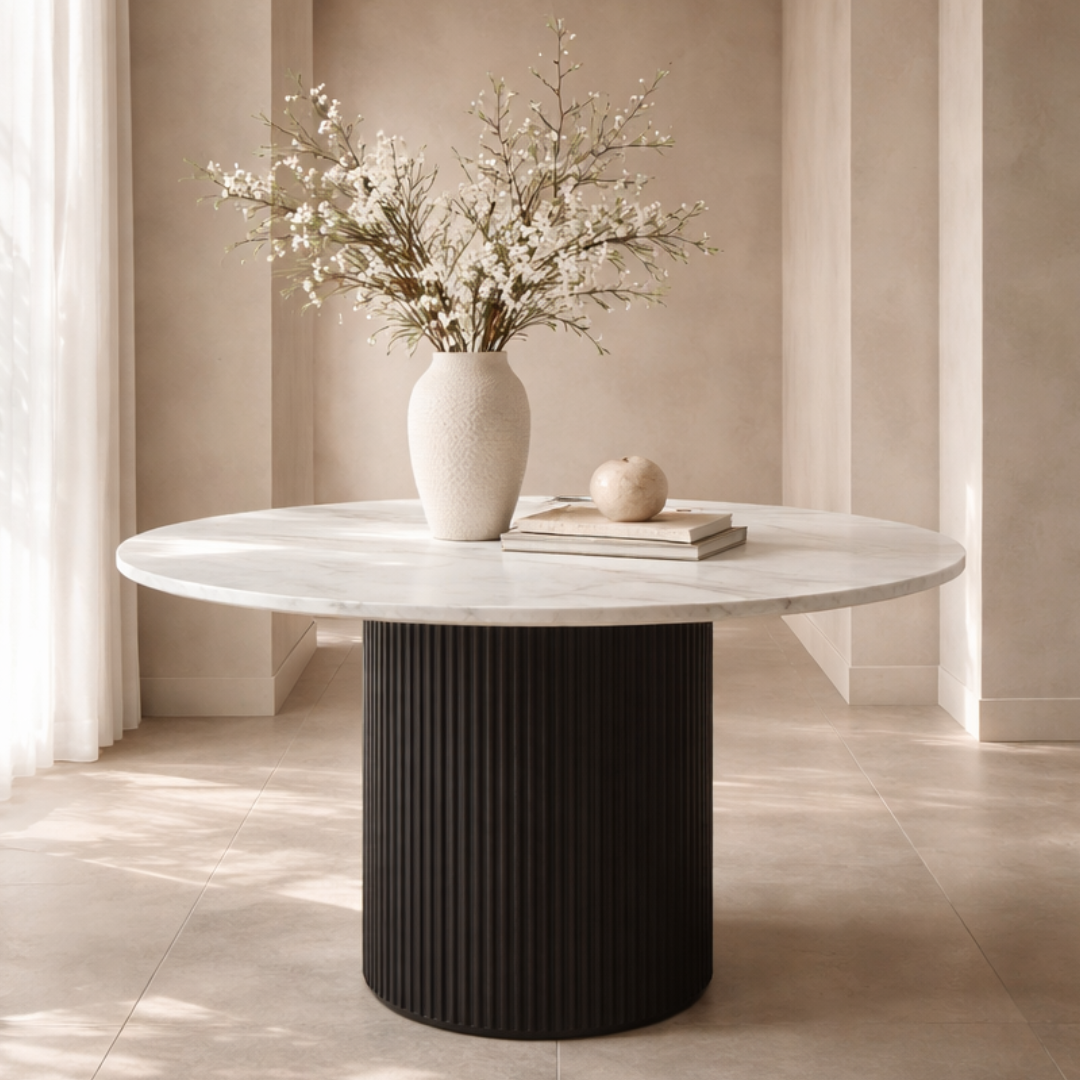 Lantine Round Dining Table by Tommy Franks
