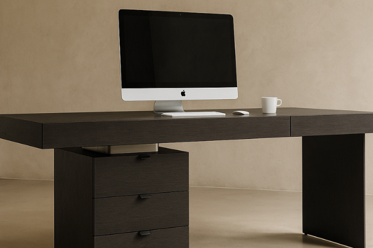 Oston Smoke Oak Desk by Tommy Franks