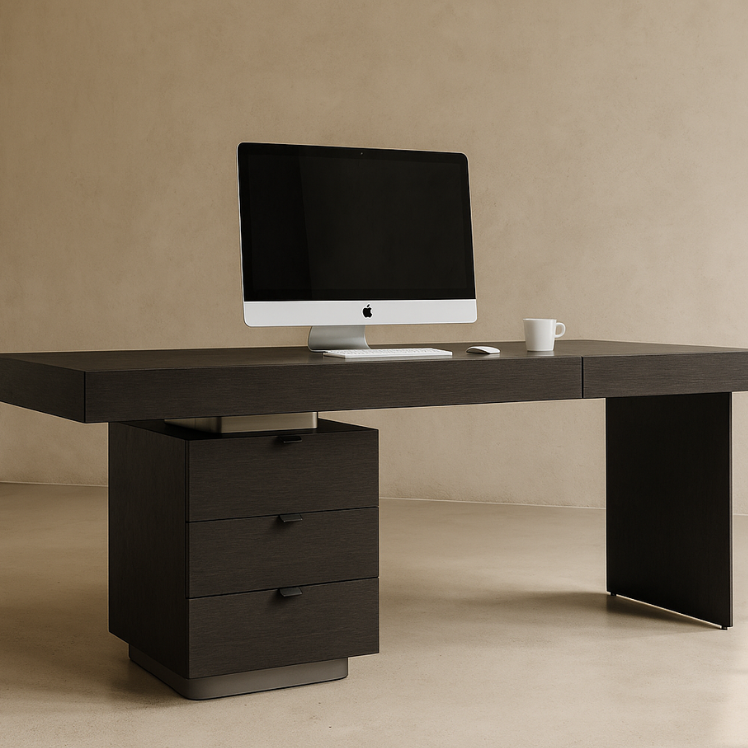 Oston Smoke Oak Desk by Tommy Franks