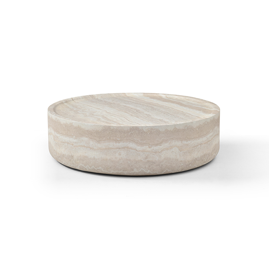 Ciladro Medium Faux Travertine Coffee Table by Tommy Franks