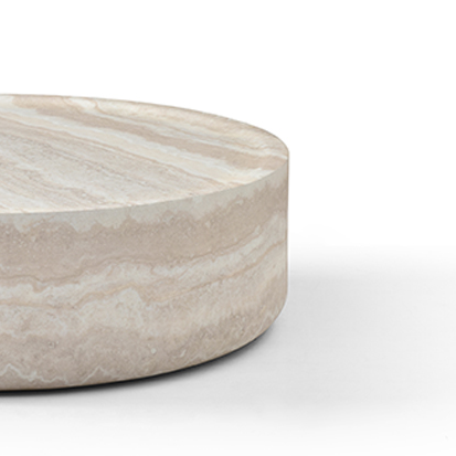 Ciladro Medium Faux Travertine Coffee Table by Tommy Franks