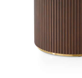 Lantine 150cm Walnut Round Dining Table by Tommy Franks