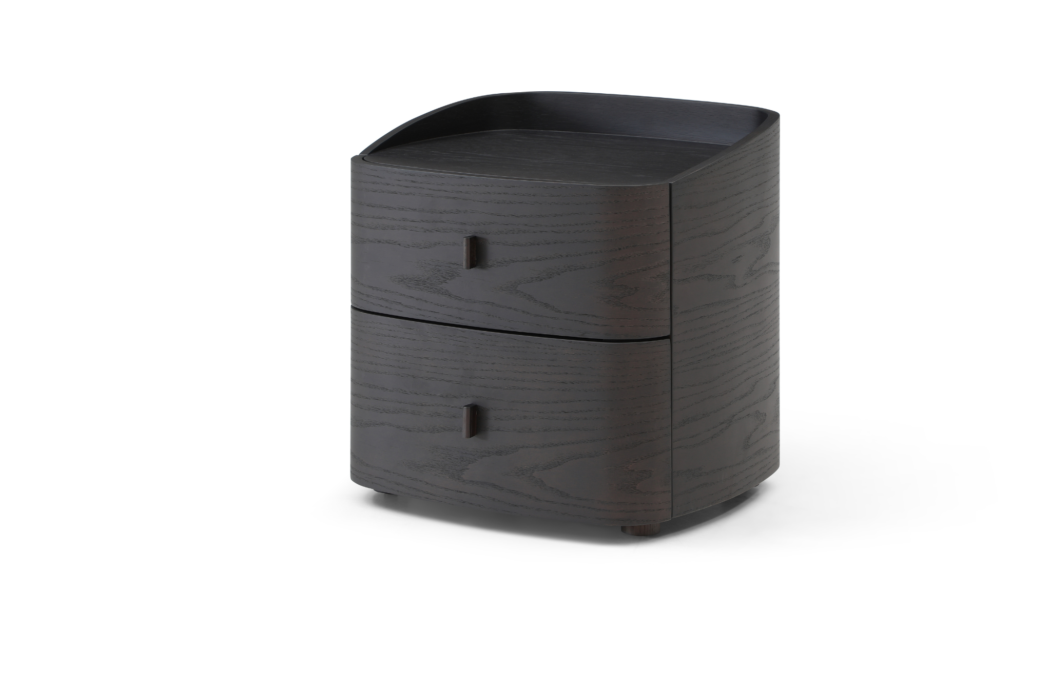 Vertu Smoke Oak Bedside Table by Tommy Franks