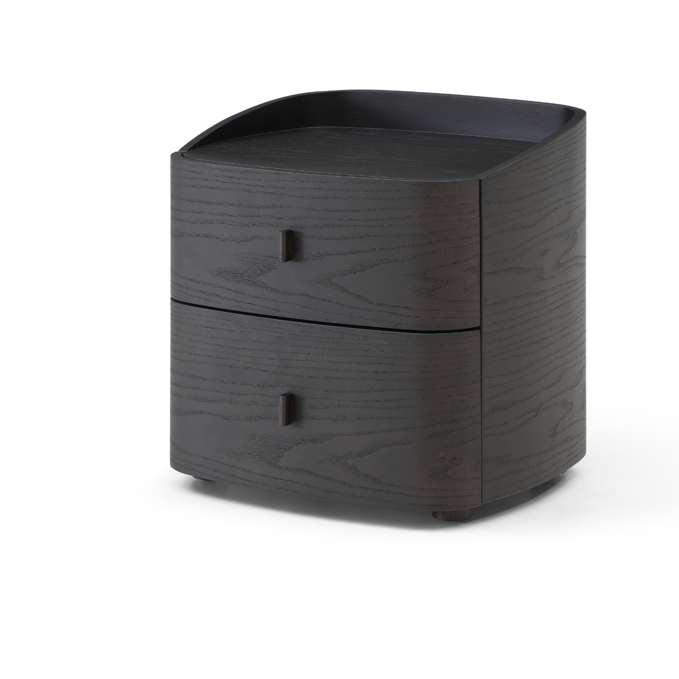 Vertu Smoke Oak Bedside Table by Tommy Franks