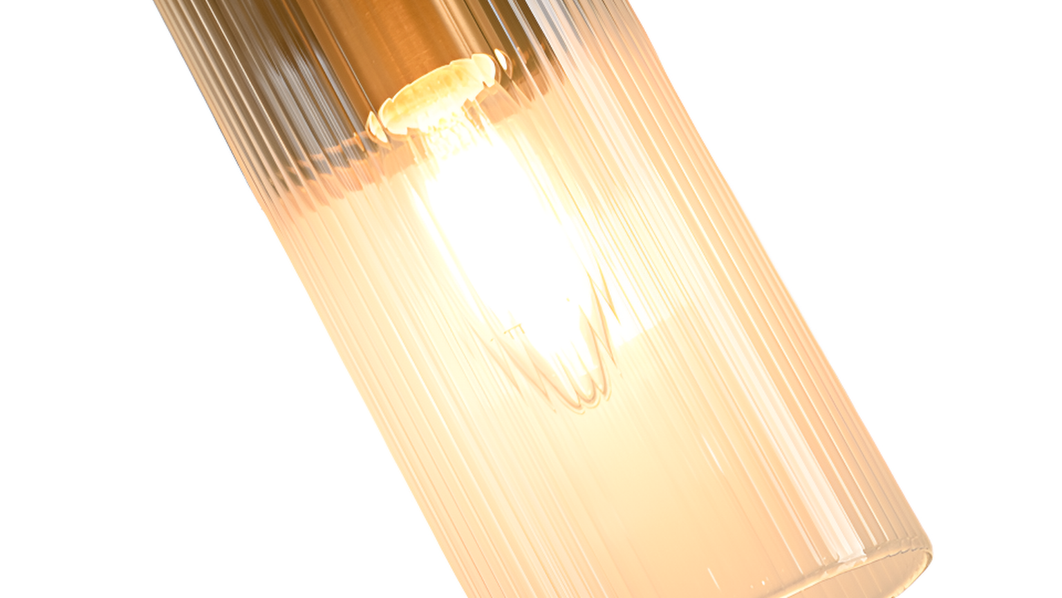 Revere Wall Light in Gold with Clear Glass Light Shade by Luxe Collection