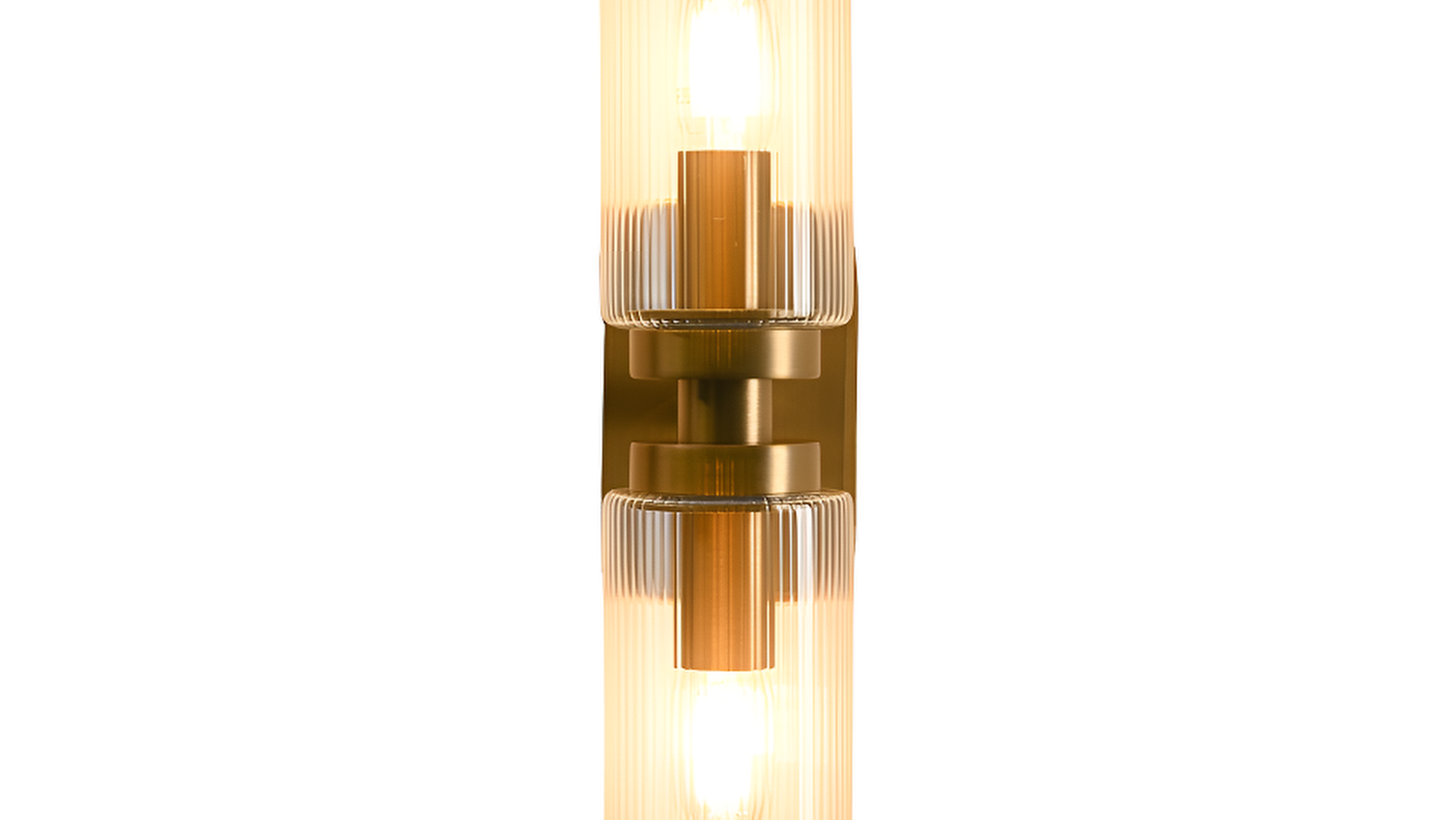 Revere Wall Light in Gold with Clear Glass Light Shade by Luxe Collection