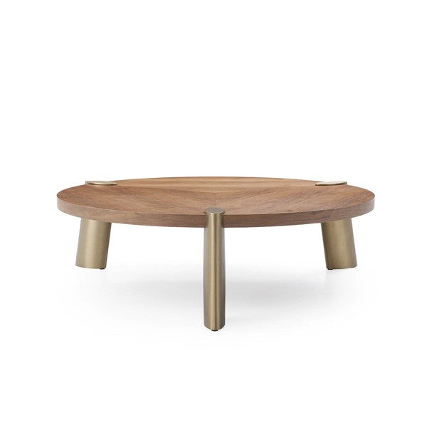 Amara Walnut Wood Coffee Table by Tommy Franks