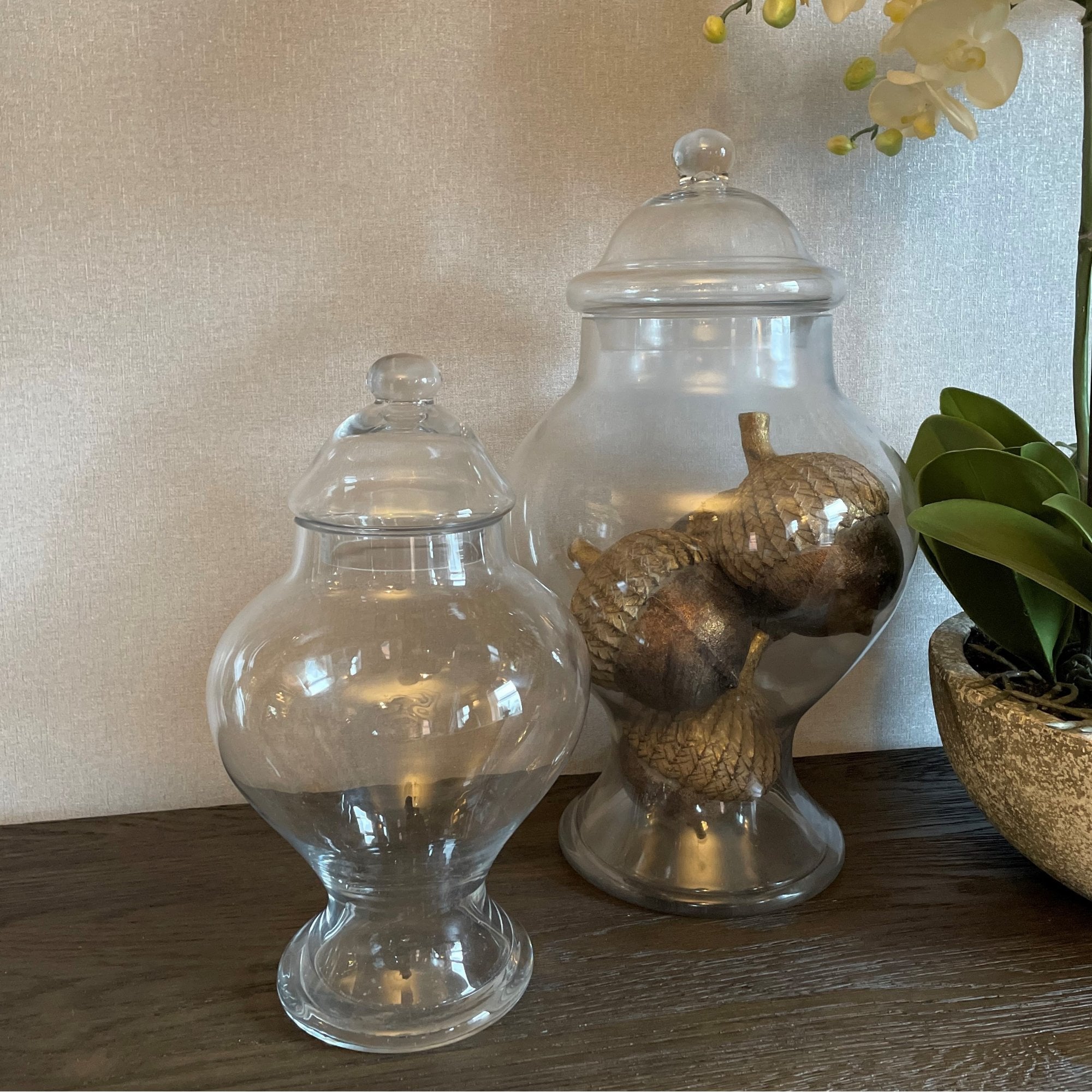 Small Clear Glass Ginger Jar – Cp Lighting & Interiors