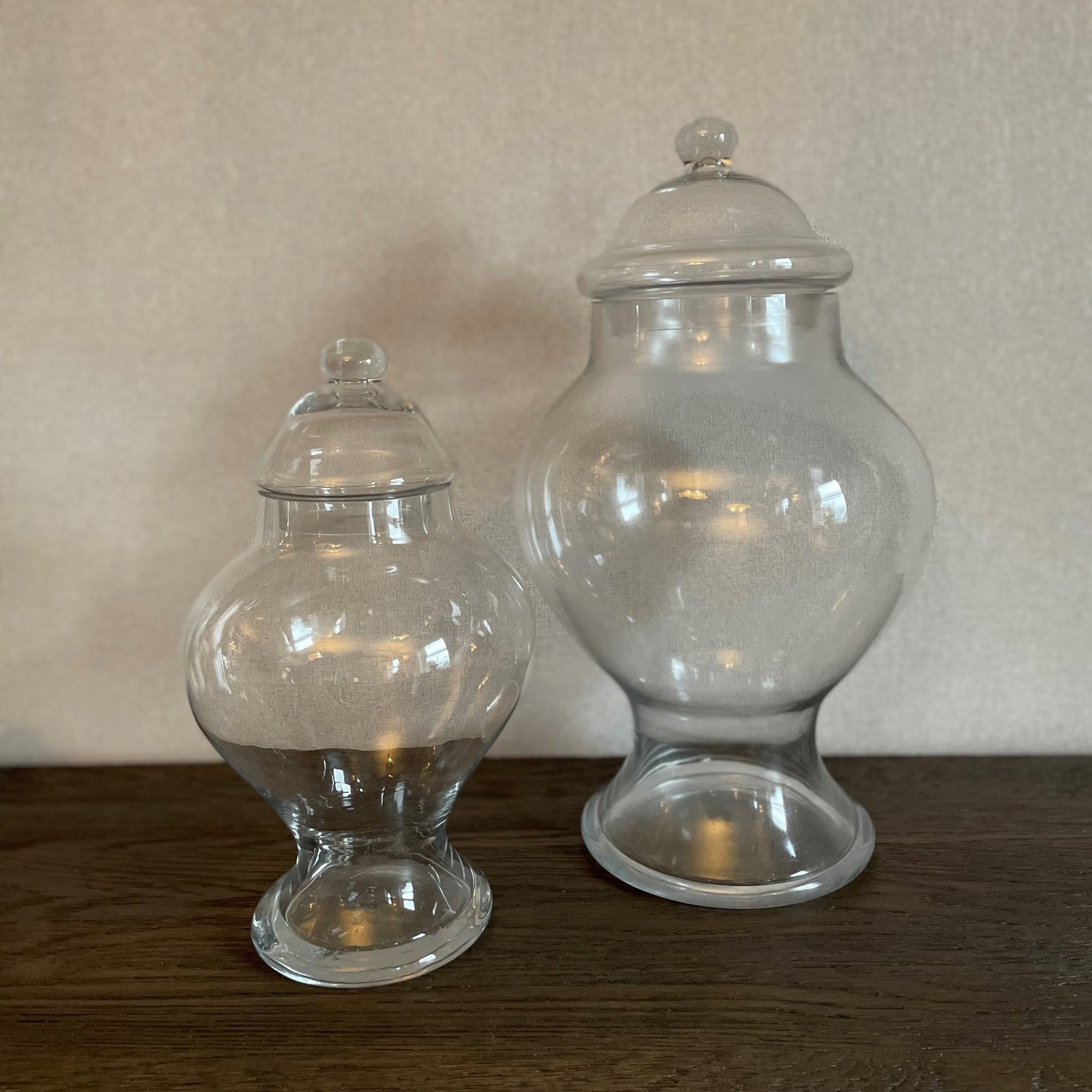 Small Clear Glass Ginger Jar – Cp Lighting & Interiors