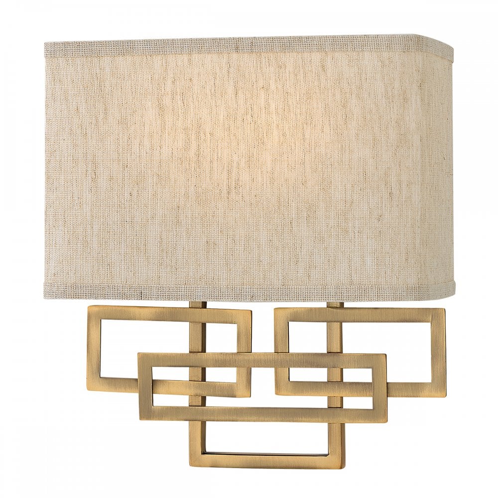 Lanza 2 Light Brushed Bronze Wall Light – Cp Lighting