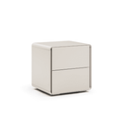 Kota Matte Beige Bedside Table by Tommy Franks