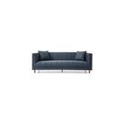 Regency Nappa Midnight Blue Sofa by Tommy Franks