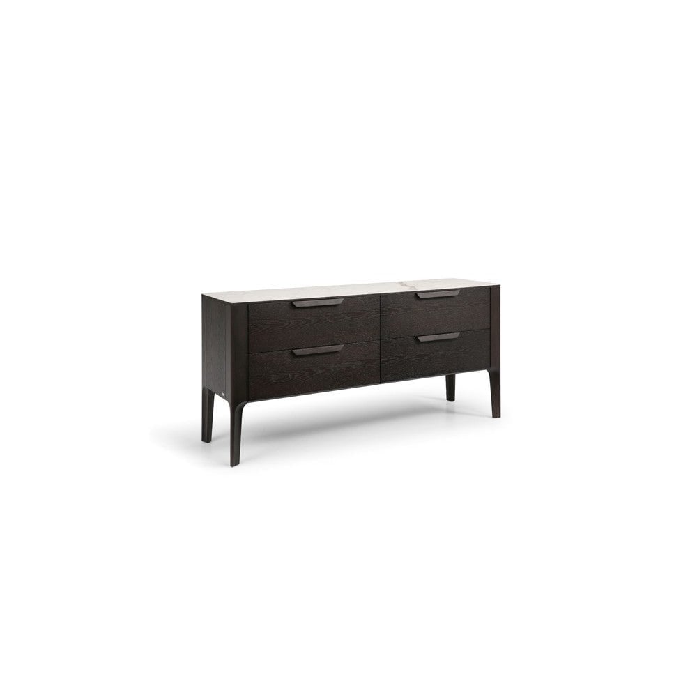 Palmetto Dark Oak & Ceramic Chest of Drawers by Tommy Franks