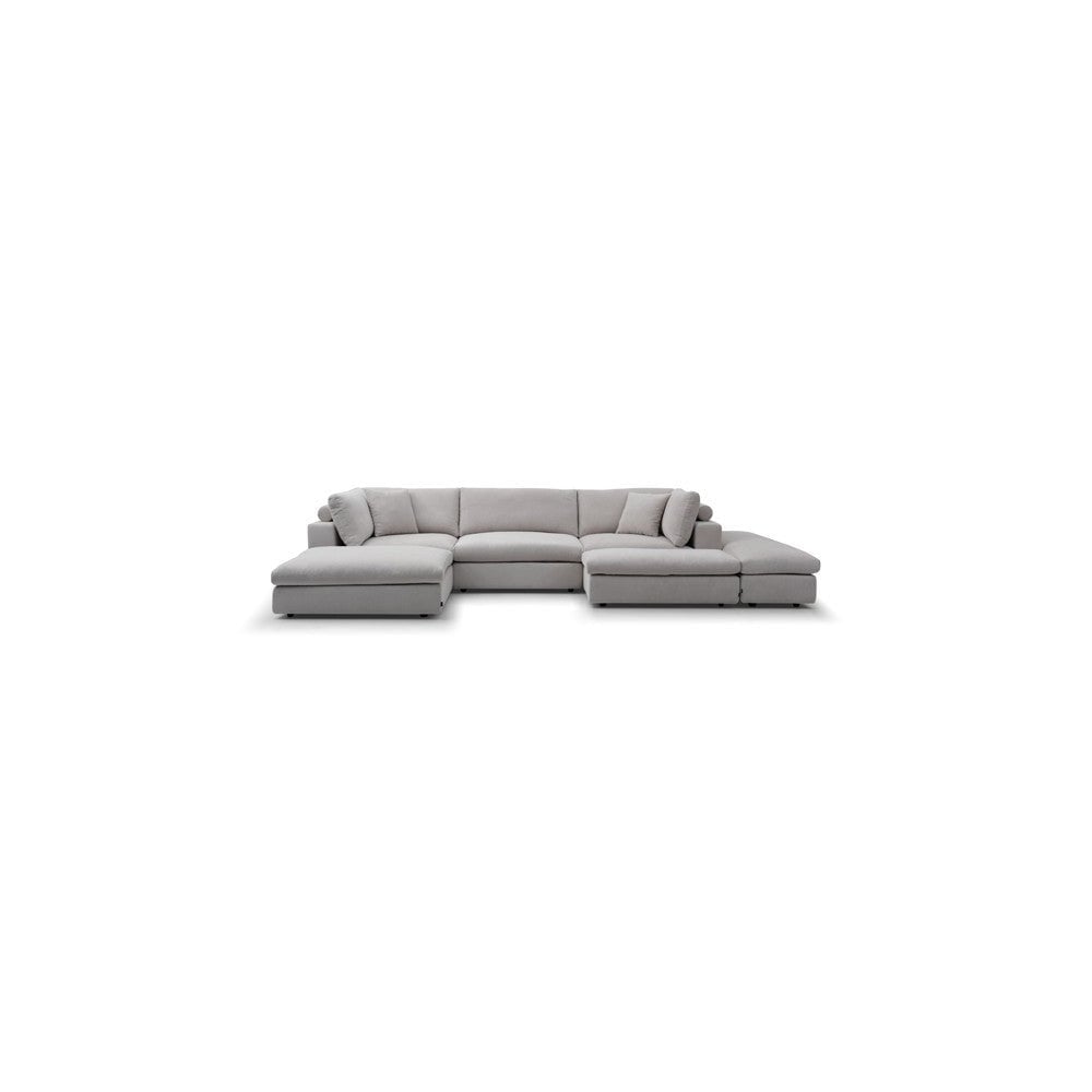 Blanco 6 Piece Cool Grey Modular Sofa by Tommy Franks