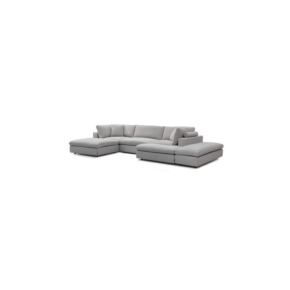 Blanco 6 Piece Cool Grey Modular Sofa by Tommy Franks