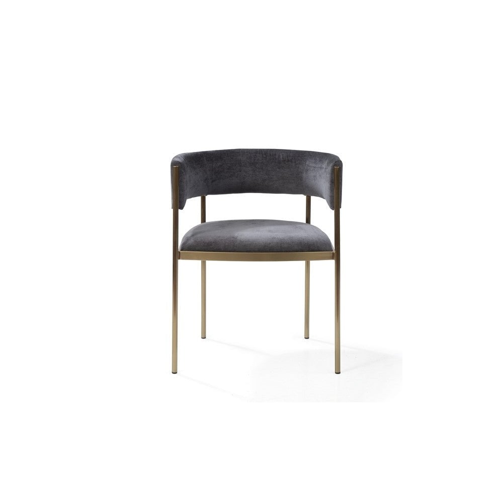 Envie II Giselle Dark Charcoal Dining Chairs Set of 2 by Tommy Franks
