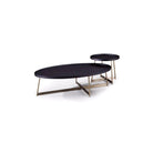 Lane Smoke Oak Gold Side Table by Tommy Franks