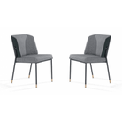 Victor Dining Chair Houndstooth Set of 2 by Tommy Franks