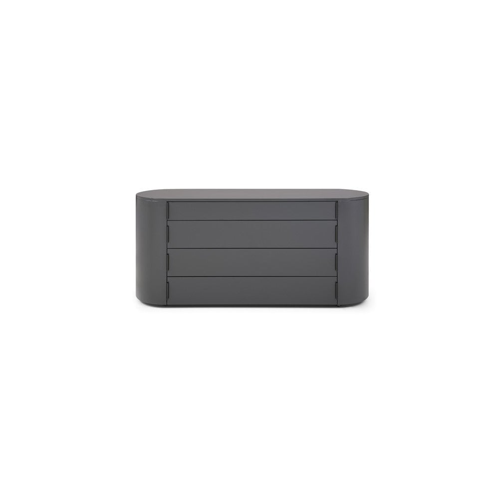Sims Matte Dark Grey Chest of Drawers by Tommy Franks