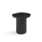 Lincoln Matte Black Side Table by Tommy Franks