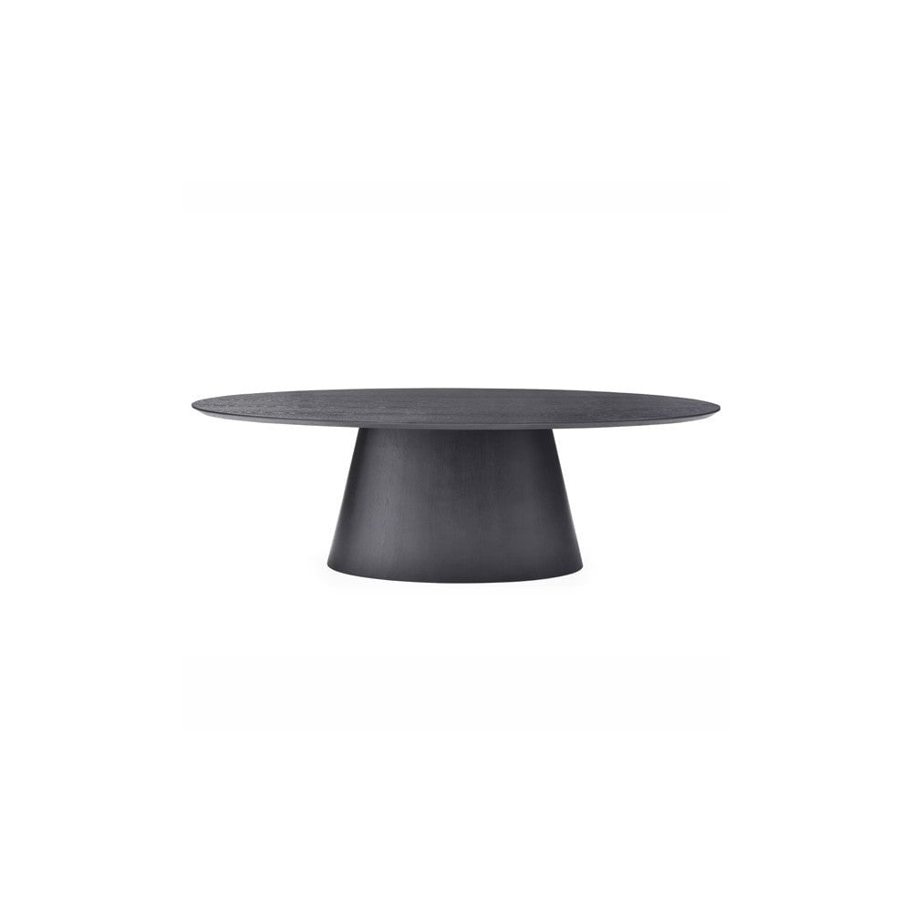 Tavamo Oval Black Oak Dining Table by Tommy Franks