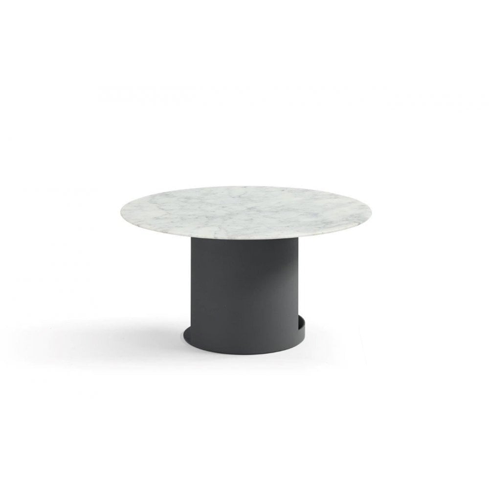 Alban Carrara White Marble Coffee Table by Tommy Franks