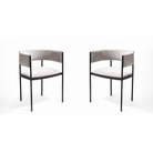 Envie I Grey Beige Dining Chairs Set of 2 by Tommy Franks