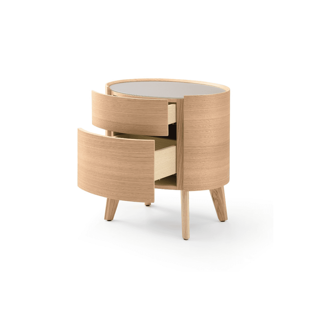 Weston Ash Oak Bedside Table by Tommy Franks