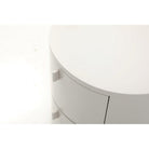 Sims Matte Beige Bedside Table by Tommy Franks