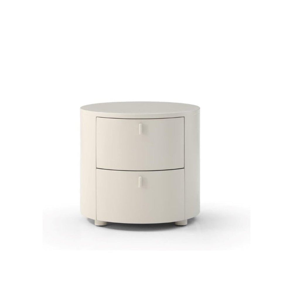 Sims Matte Beige Bedside Table by Tommy Franks